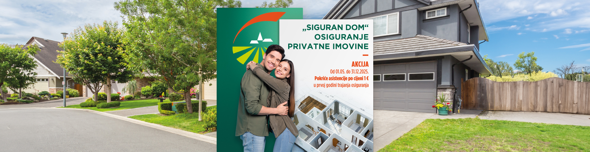 Siguran dom - Akcija Pomoć u kući za 1 EUR tijekom prve godine trajanja osiguranja